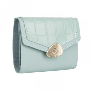 Кошелек женский на кнопке Верона, цвет мята