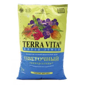 Живая земля цветочная 5л.  (уп.5/50)   СТОП-ЦЕНА
