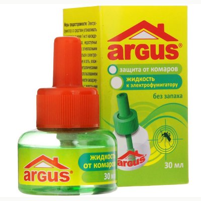 Жидкость от комаров 45 ночей ARGUS б/запаха (уп.24)