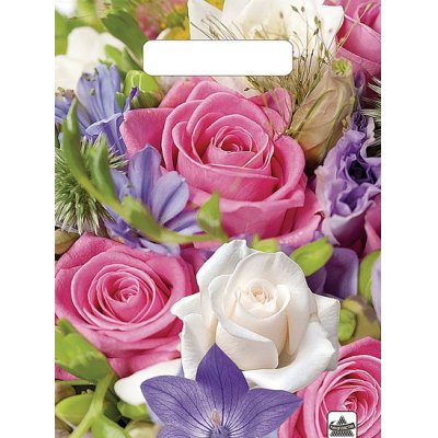 Пакет п/э с выруб. ручкой 20х30см, 30мкм Лирика (выписывать по 10)