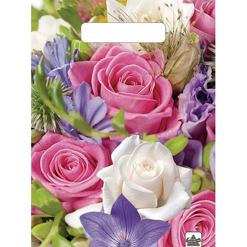 Пакет п/э с выруб. ручкой 20х30см, 30мкм Лирика (выписывать по 10)