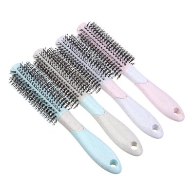 Расческа массажная Пастель, пластик, 21,5х4,5см, 4 цвета