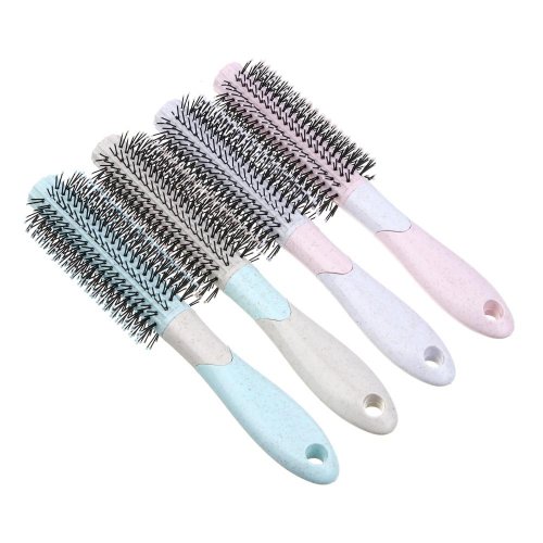 Расческа массажная Пастель, пластик, 21,5х4,5см, 4 цвета