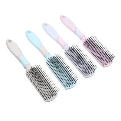 Расческа массажная Пастель, пластик, 22,8х4см, 4 цвета