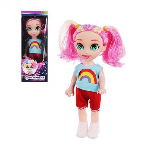 Кукла с цветными волосами 15см, пластик, п/э