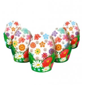 Пасхальный набор для украшения яиц «Цветы», с бусинами, 13*10 см