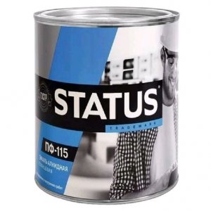 STATUS Эмаль ПФ 115 хаки 0,8кг