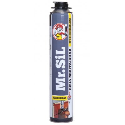 Пена монтажная Mr.Sil 70+ профессиональная 820мл (9200г) (уп.12)