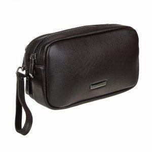 Кошелек-барсетка на молнии, ПУ, 22*13см, 2 цвета, БМ23-02