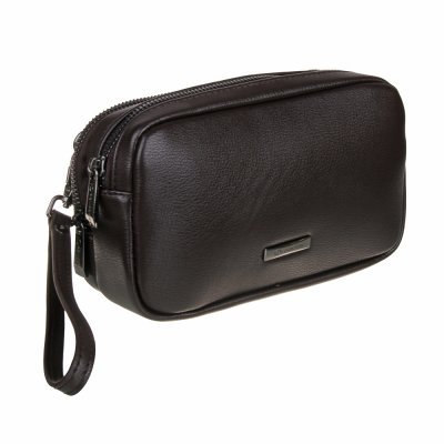 Кошелек-барсетка на молнии, ПУ, 22*13см, 2 цвета, БМ23-02