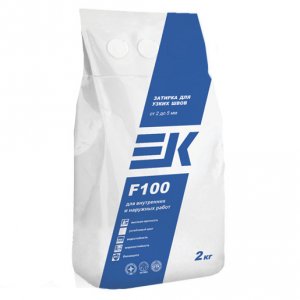 Затирка ЕК F100 белая 2кг