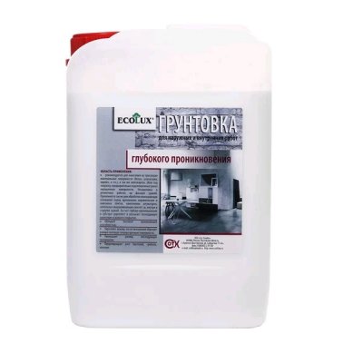 Грунтовка глубокого проникновения ECOLUX 10л