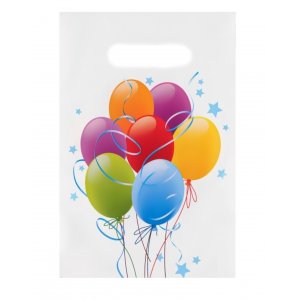 Пакет п/э с выруб. ручкой 20х30см, 30мкм Шары (выписывать по 10)