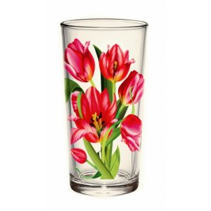 Набор стаканов стекло "Тюльпаны" 230мл 6шт