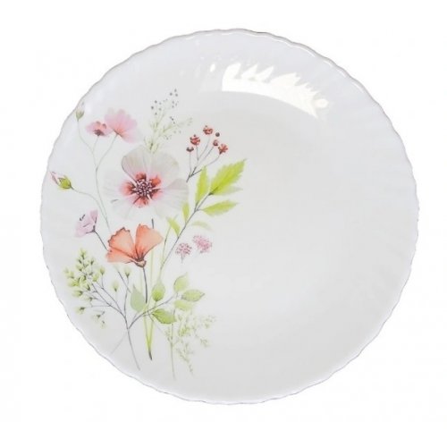 Тарелка десертная 19см Сухоцветы, стеклокерамика