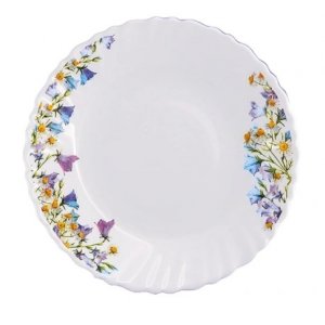 Тарелка десертная 19см Колокольчики, стеклокерамика