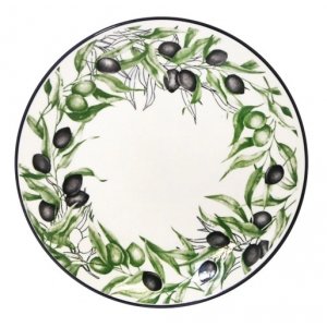 Тарелка мелкая 20см Оливки