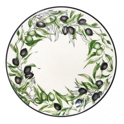 Тарелка мелкая 20см Оливки