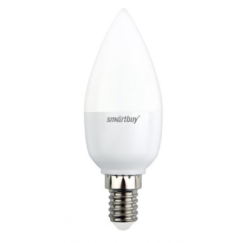 Лампа св/д Smartbuy свеча C37 E14 12W(960lm) 3000К 3K 37х115 матовая пластик SBL-C37-12-30K-E14