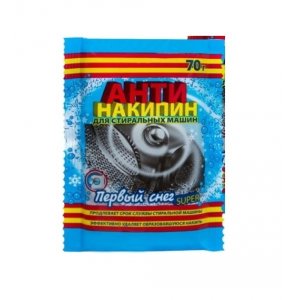 Антинакипин Первый снег POWER для стиральных машин  70г (уп.30)
