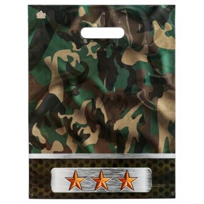 Пакет п/э с выруб. ручкой 40х31см, 60мкм Оборона