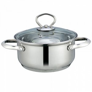 Кастрюля нерж. с крышкой 3,0л WEBBER ВЕ-111/2 (индукц)