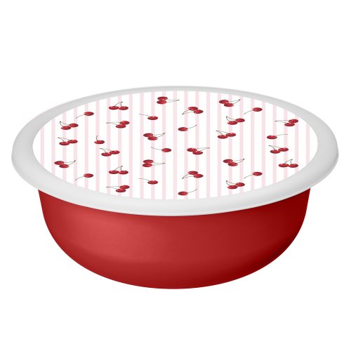 Миска с крышкой 1,2л Черри, пластик, 2 цвета