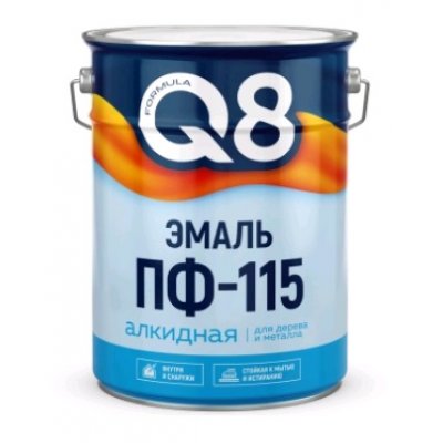 Эмаль ПФ 115 белая 20кг FORMULA Q8
