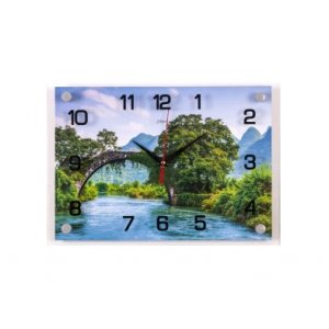 Часы настенные "Каменный мост в горах"   2535-1199