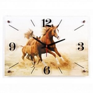 Часы настенные "Лошадь и жеребенок" 4056-124