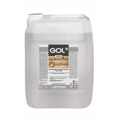 Огнебиозащитный состав GOLwood бесцветный 5кг