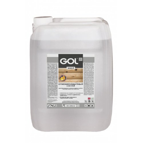Огнебиозащитный состав GOLwood бесцветный 5кг