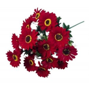Букет гербер бархатных 18цв 62см