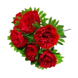 Букет пионов 6цв. 48см