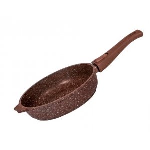 Сковорода 28см АП Гранит brown со съемной ручкой