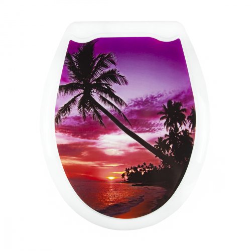 Сиденье д/унитаза пластик ФОТО ЗАКАТ