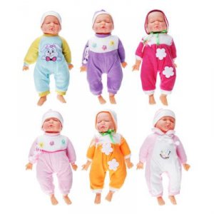 Пупс мягкое тело 50см, звук, пластик, п/э, 4 диз.