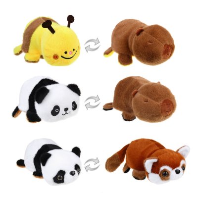 Игрушка мягкая Вывернушка-зверушка 22см, п/э