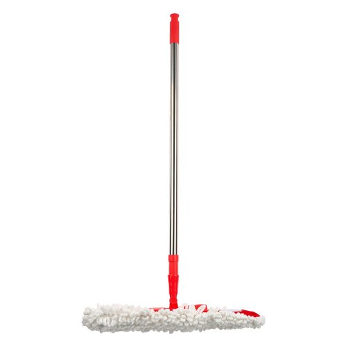 Швабра с насадкой из микрофибры 70-120см, телеск. нерж. черенок, арт. NP-1203