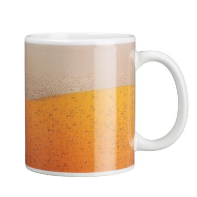 Кружка 350мл Пиво с терморисунком, керамика