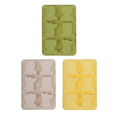 Форма силиконовая "Зверята", 6 ячеек, 23,5*16*2см