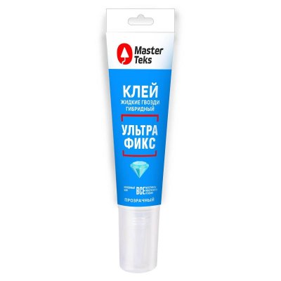 Клей MasterTeks УЛЬТРАФИКС гибрид. прозрачный 80мл (350кг/м2) (уп.12)