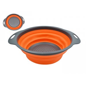Дуршлаг складной 29,5*23,5см, 104275, силикон, пластик