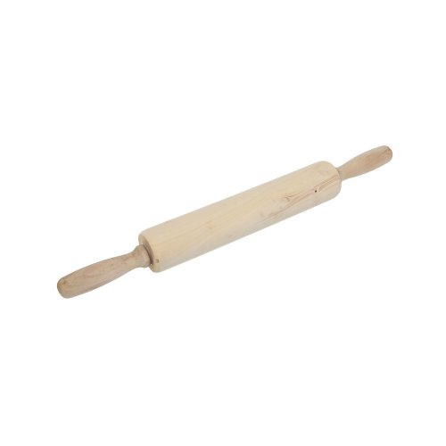 Скалка деревянная c вращающимися ручками 42*5см