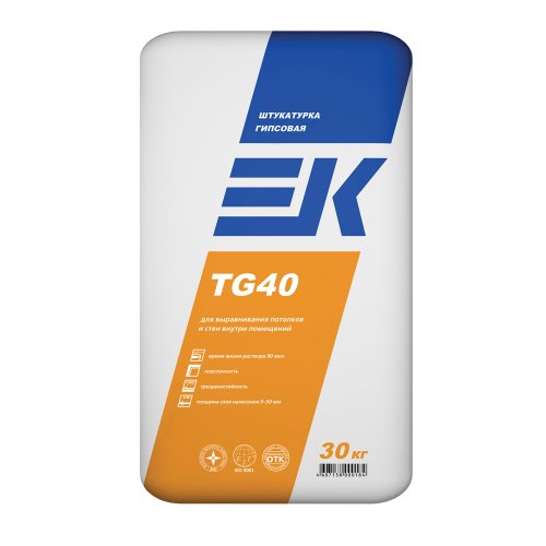 Штукатурка ЕК TG 40 white 30 кг.(40шт)