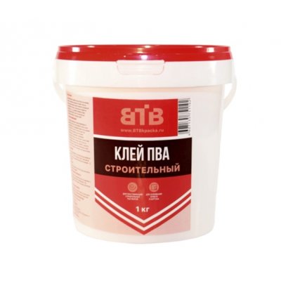 Клей ПВА строительный ВТВ 1кг (уп.12)