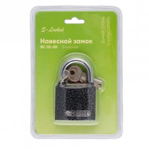 Замок навесной S-Locked ВС 02-50-5  5ключей (12/120)
