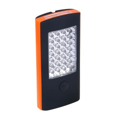 Фонарь подвесной ЕРМАК, 28+4 LED, 3хААА, пластик, 12*6*2см