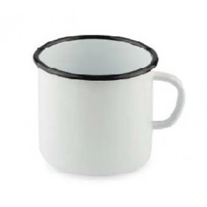 Кружка эмалированная 0,4л С-0103 б/рисунка