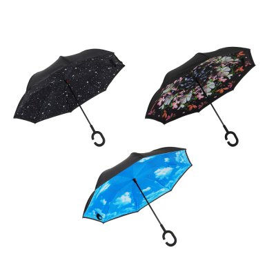 Зонт реверсивный (обратное сложение), 8 спиц, 58 см